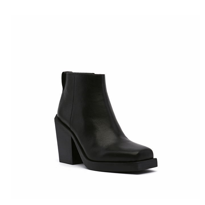 srxun ankle boot womens black angle out view