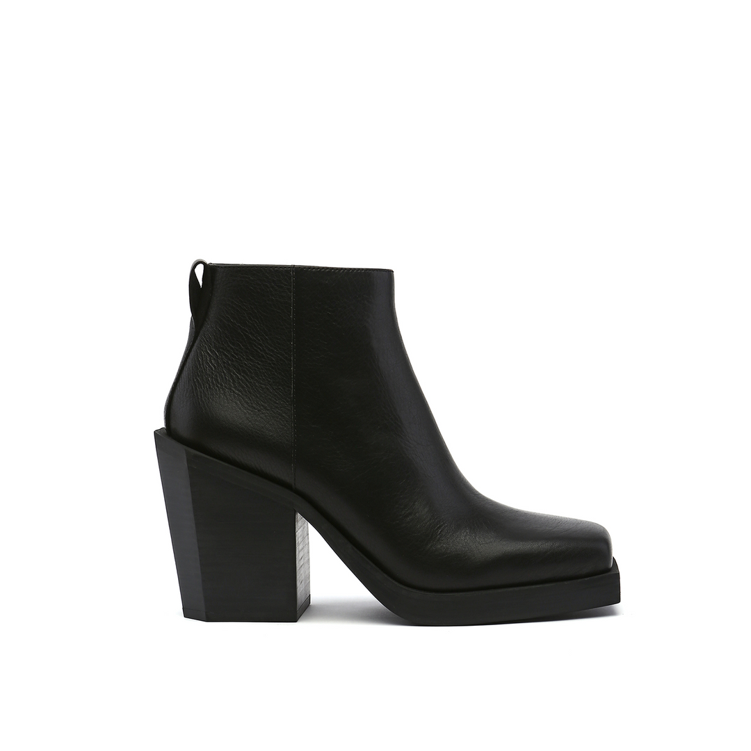 srxun ankle boot womens black out view