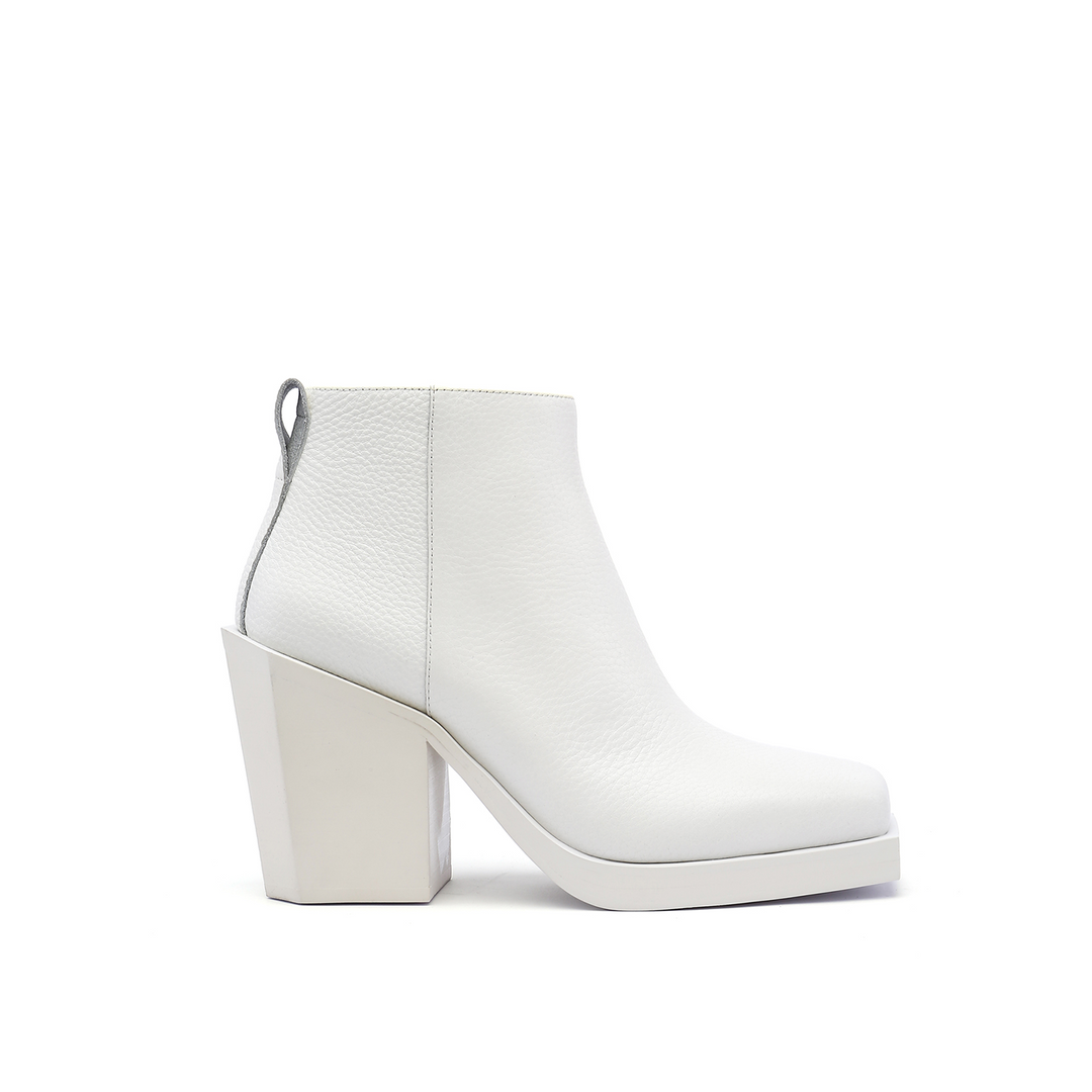 srxun ankle boot womens white out view