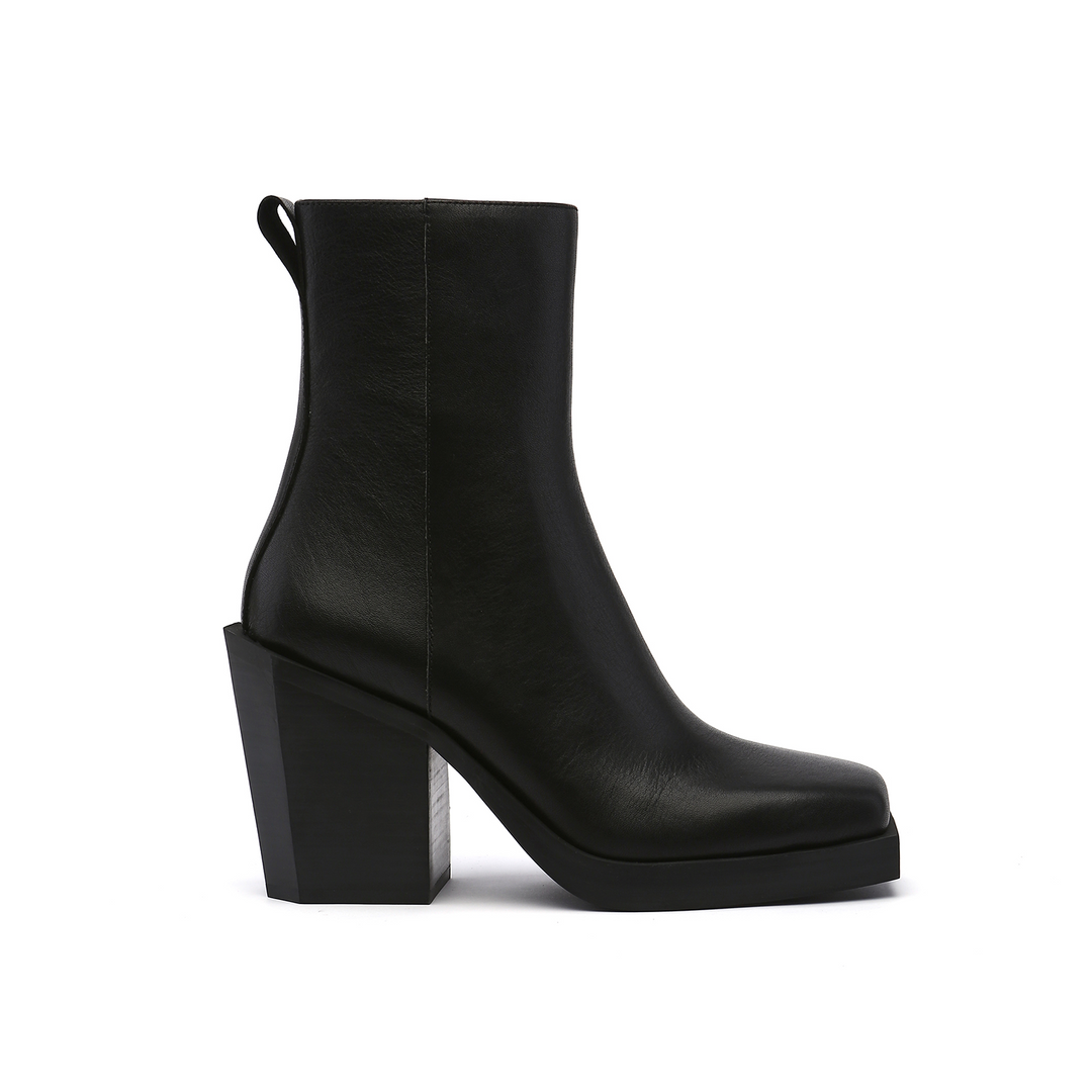 srxun calf boot womens black out view