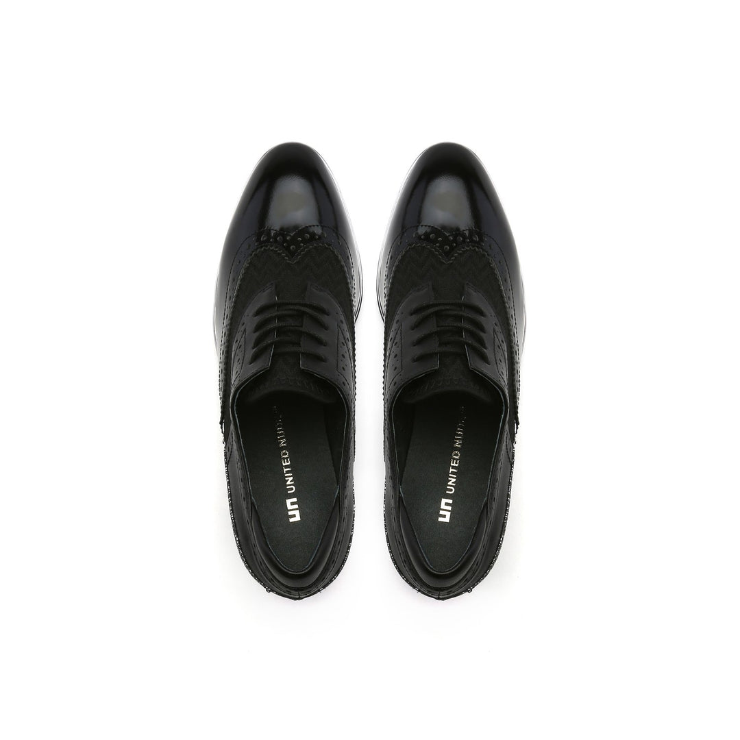brogue black II top view
