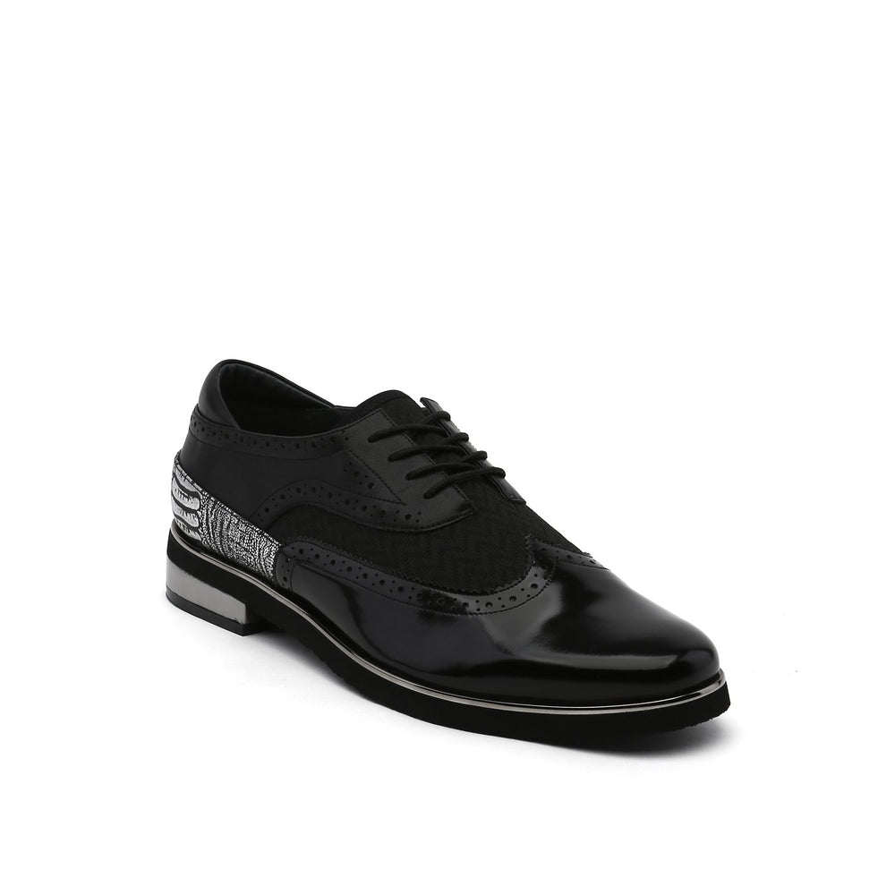 brogue mens black angle out
