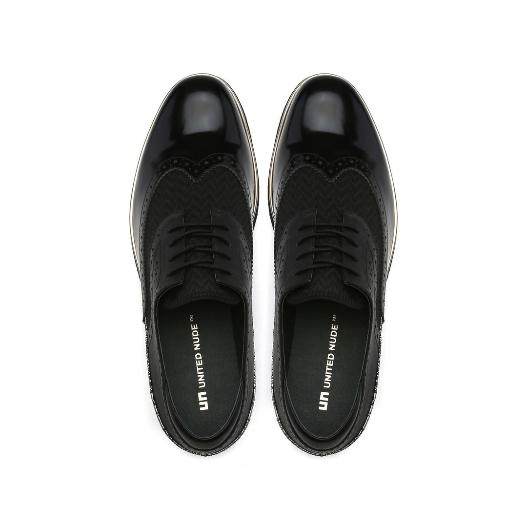 brogue mens black top