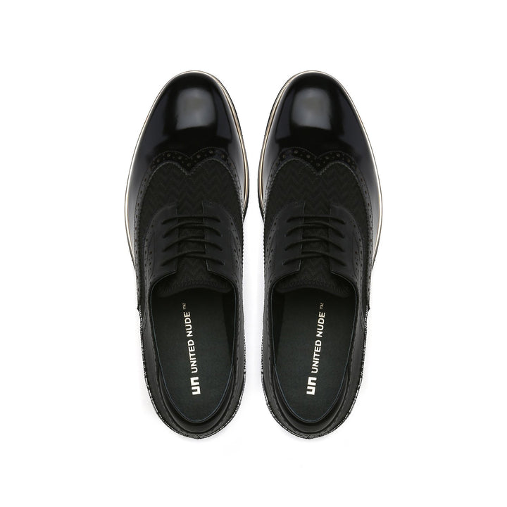 brogue mens black top