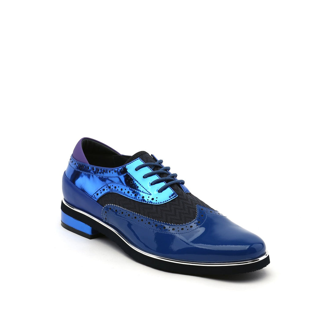 brogue mens cobalt blue angle out