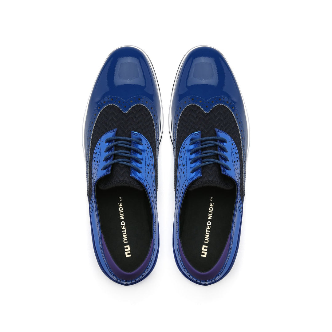 brogue mens cobalt blue top