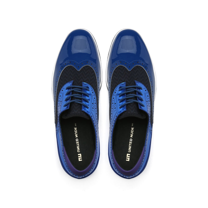 brogue mens cobalt blue top