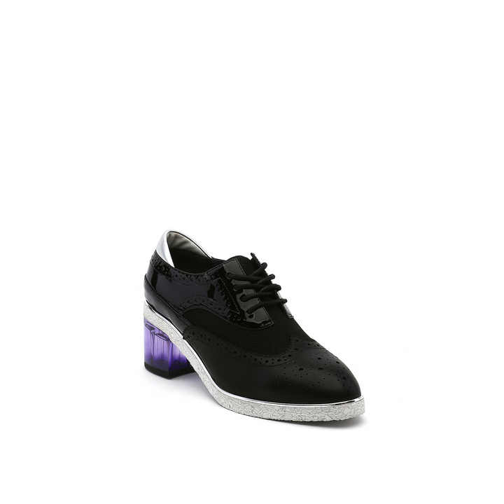 brogue black + marble angle out view