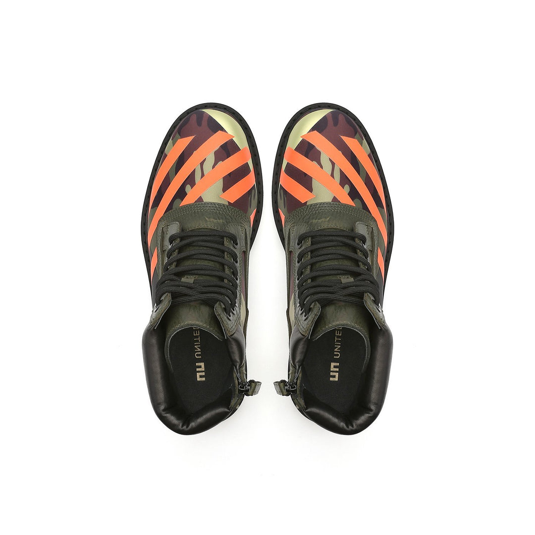 combat calli mens camouflage top view