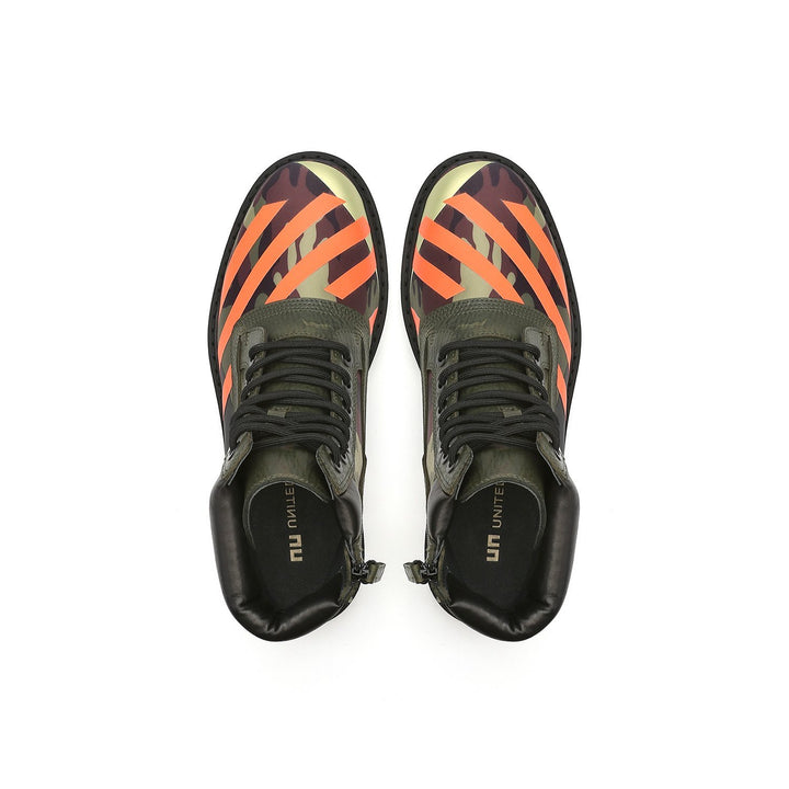 combat calli mens camouflage top view