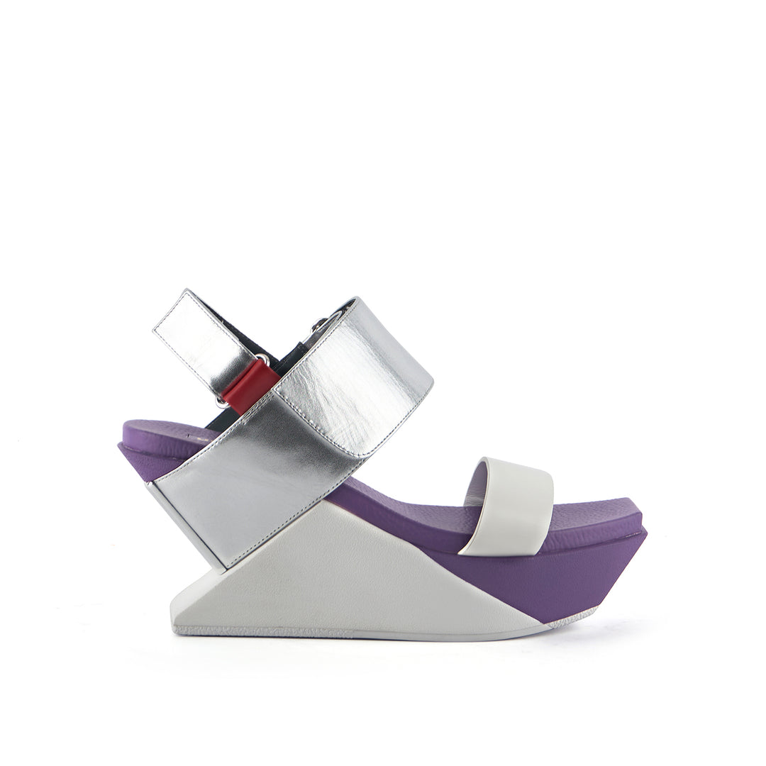 delta wedge sandal cyber purple out view