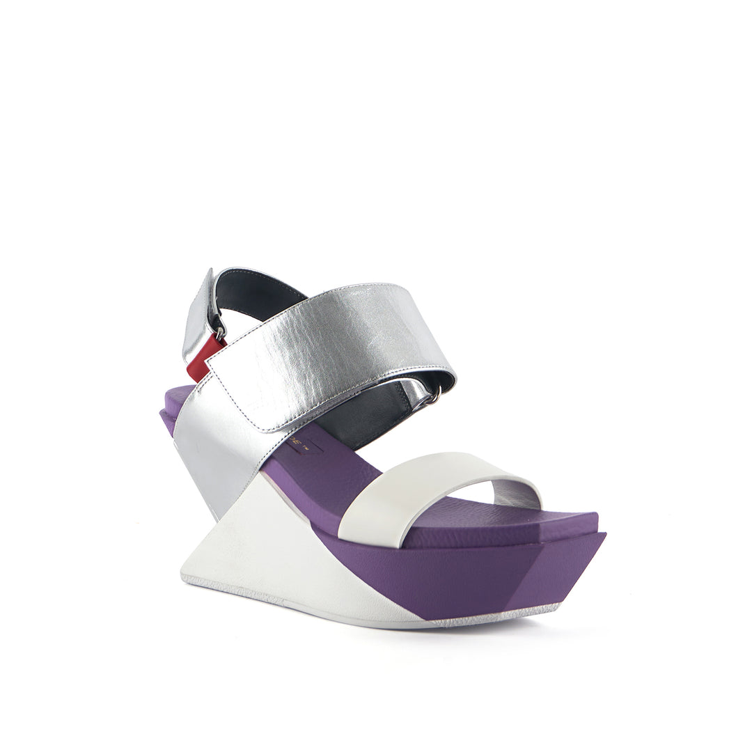delta wedge sandal cyber purple angle out view