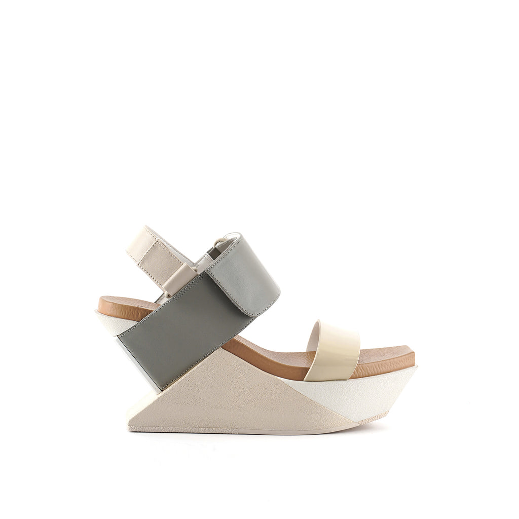delta wedge sandal nude out view