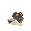 delta wedge sandal bronze angle in view