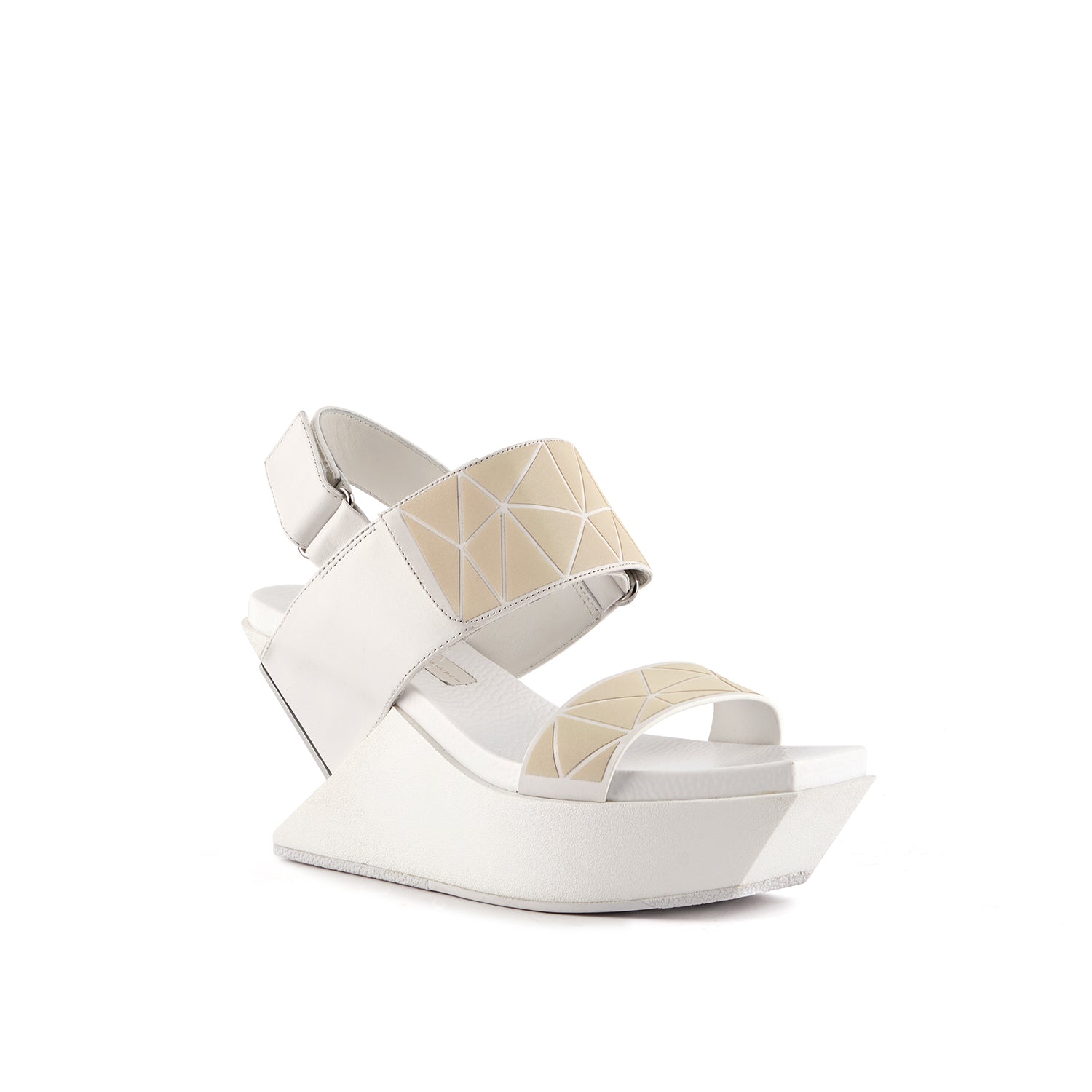 Dimension Delta Wedge Sandal - White – United Nude