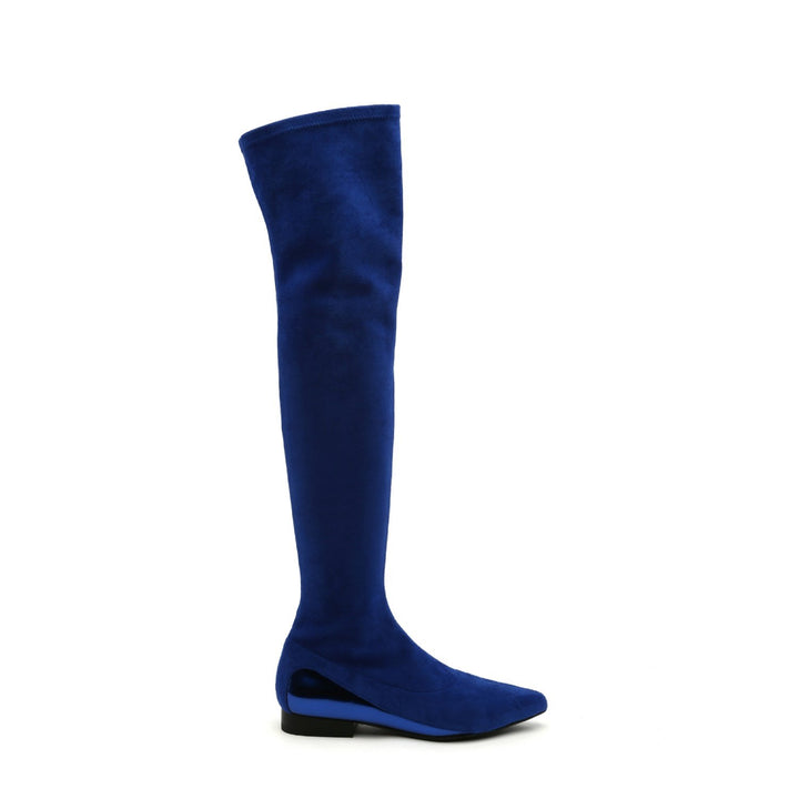flow thigh boot lo cobalt blue out