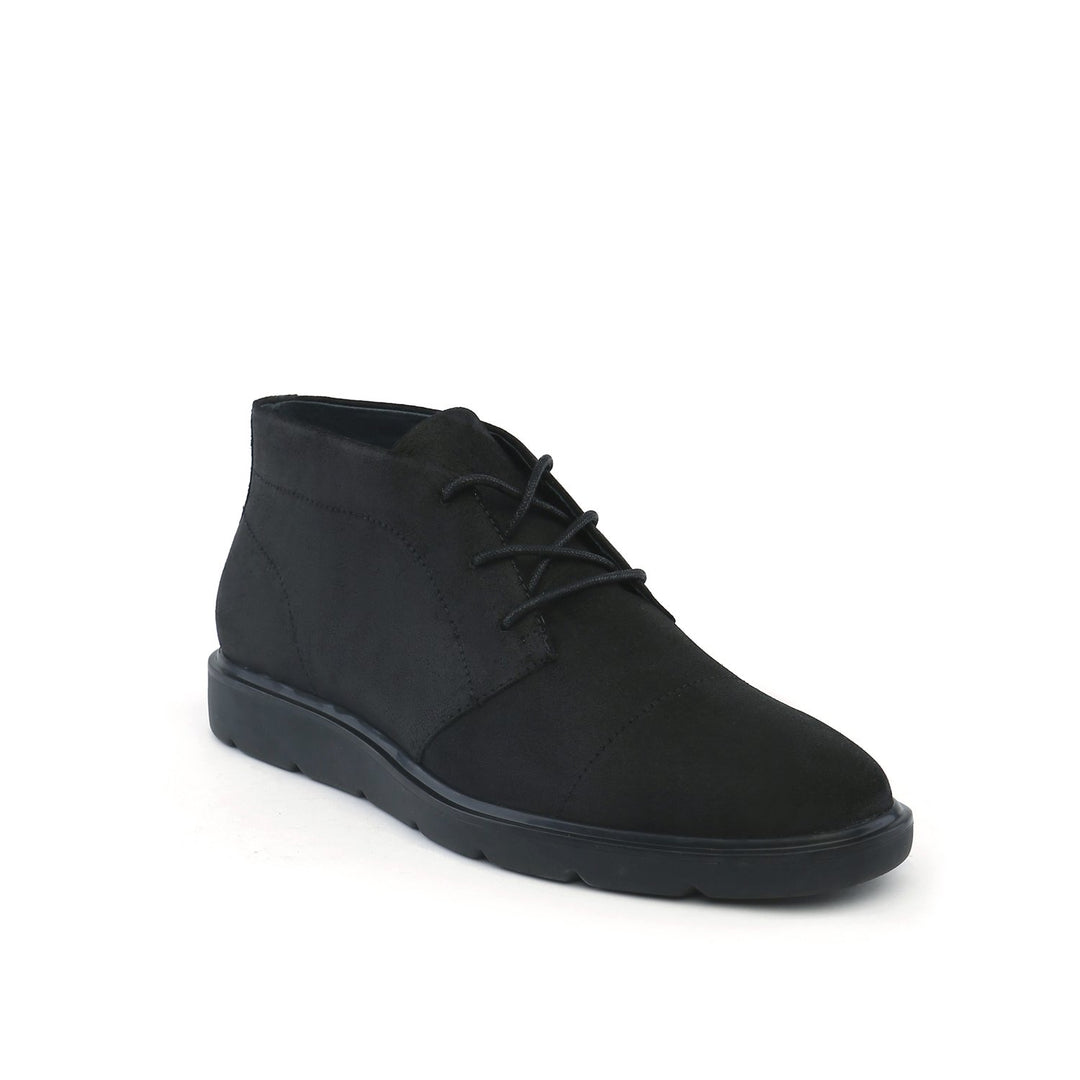 flx desert mens black + black angle out view