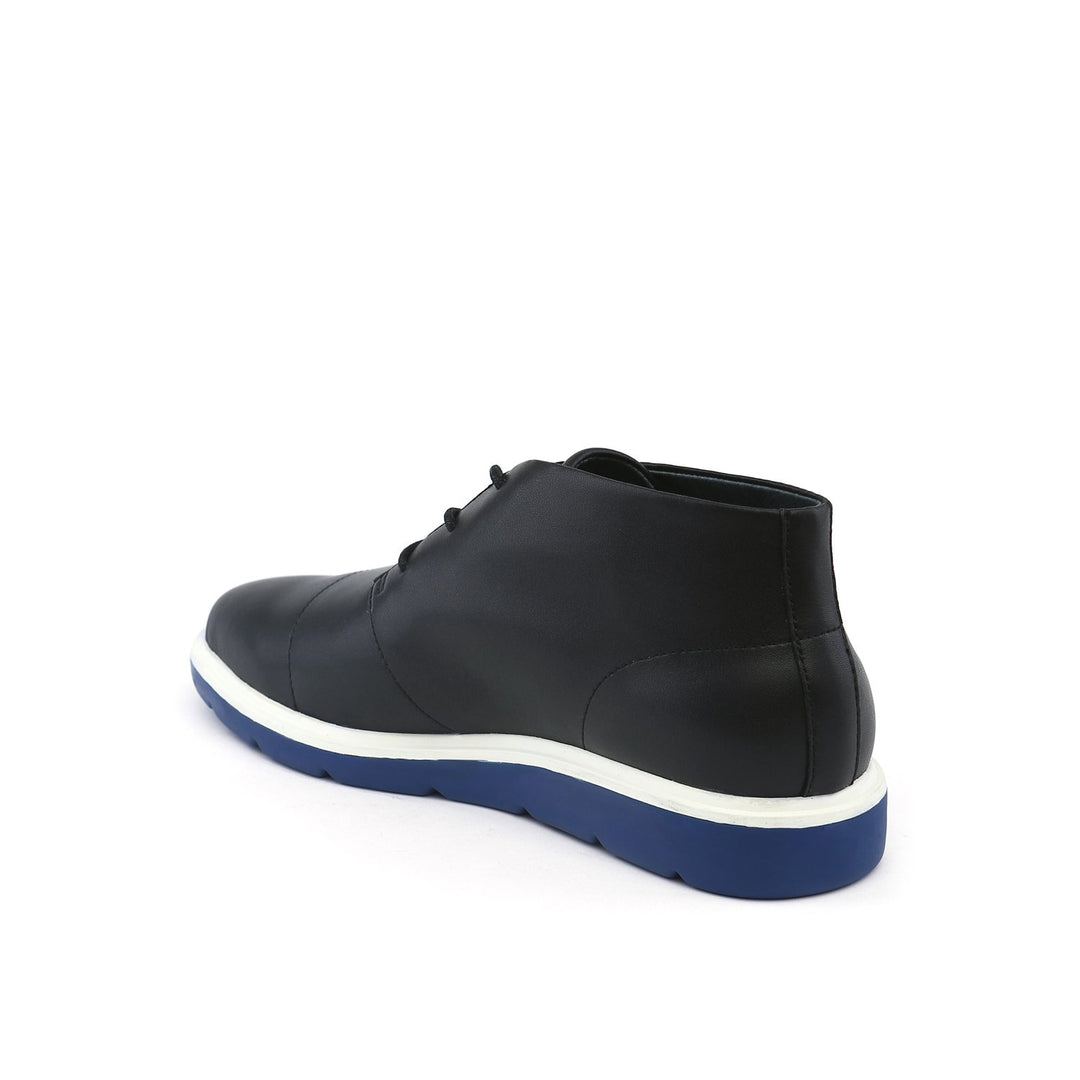 flx desert mens black + blue angle in view