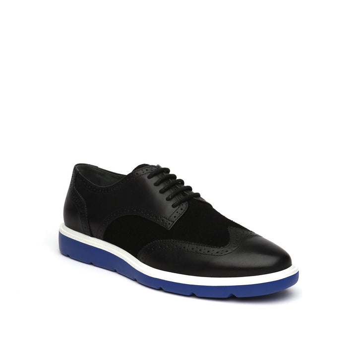 flx wingtip black + blue angle out view