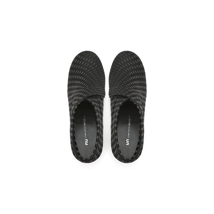 fold mid charcoal interknit top view