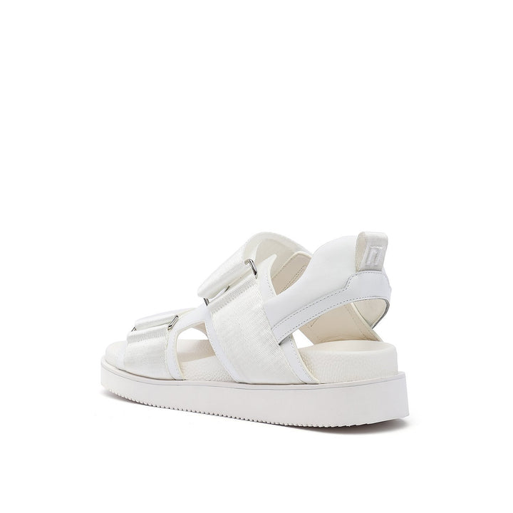 geo sandal mens white angle in view