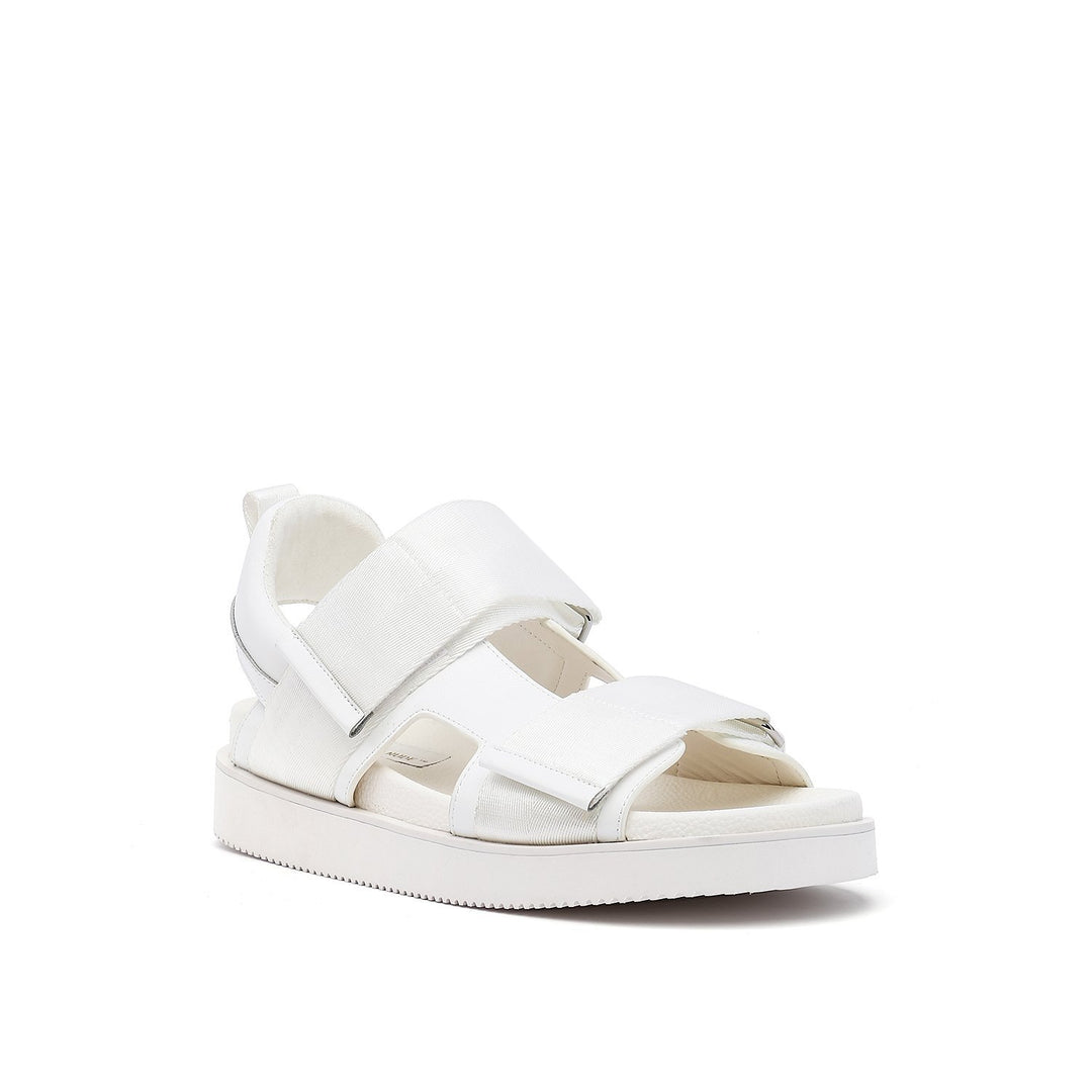 geo sandal mens white angle out view