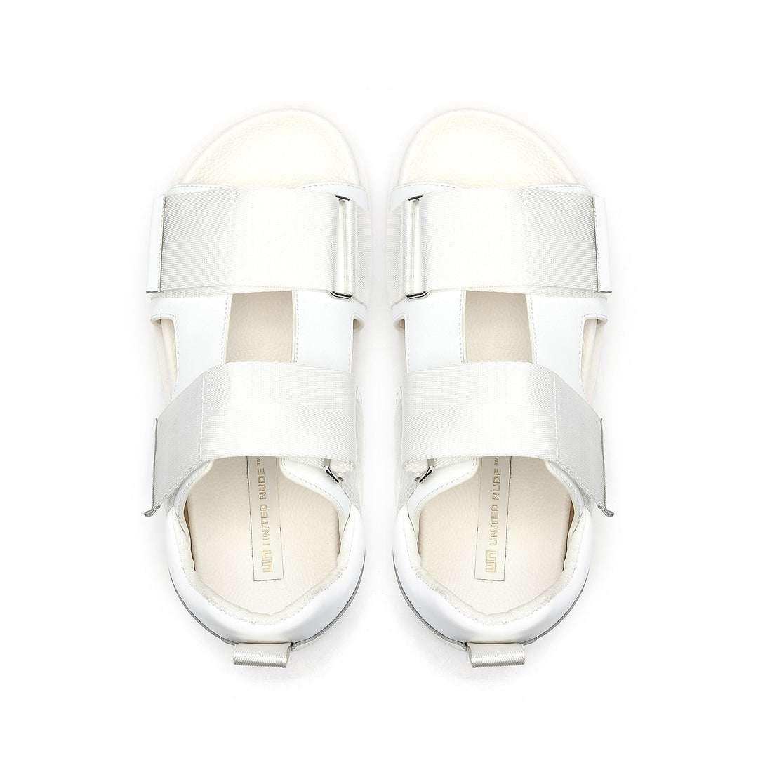 geo sandal mens white top view