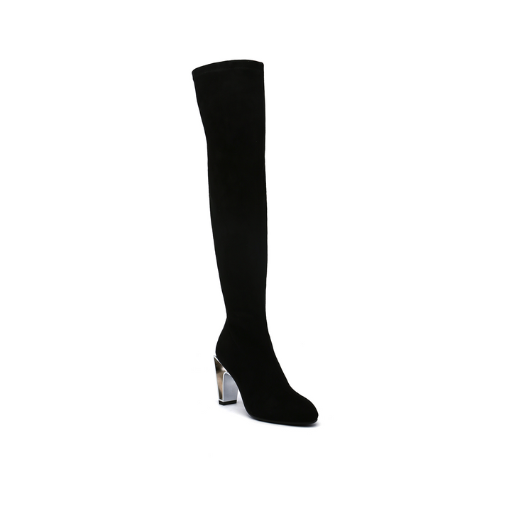 icon tall boot hi black angle out view
