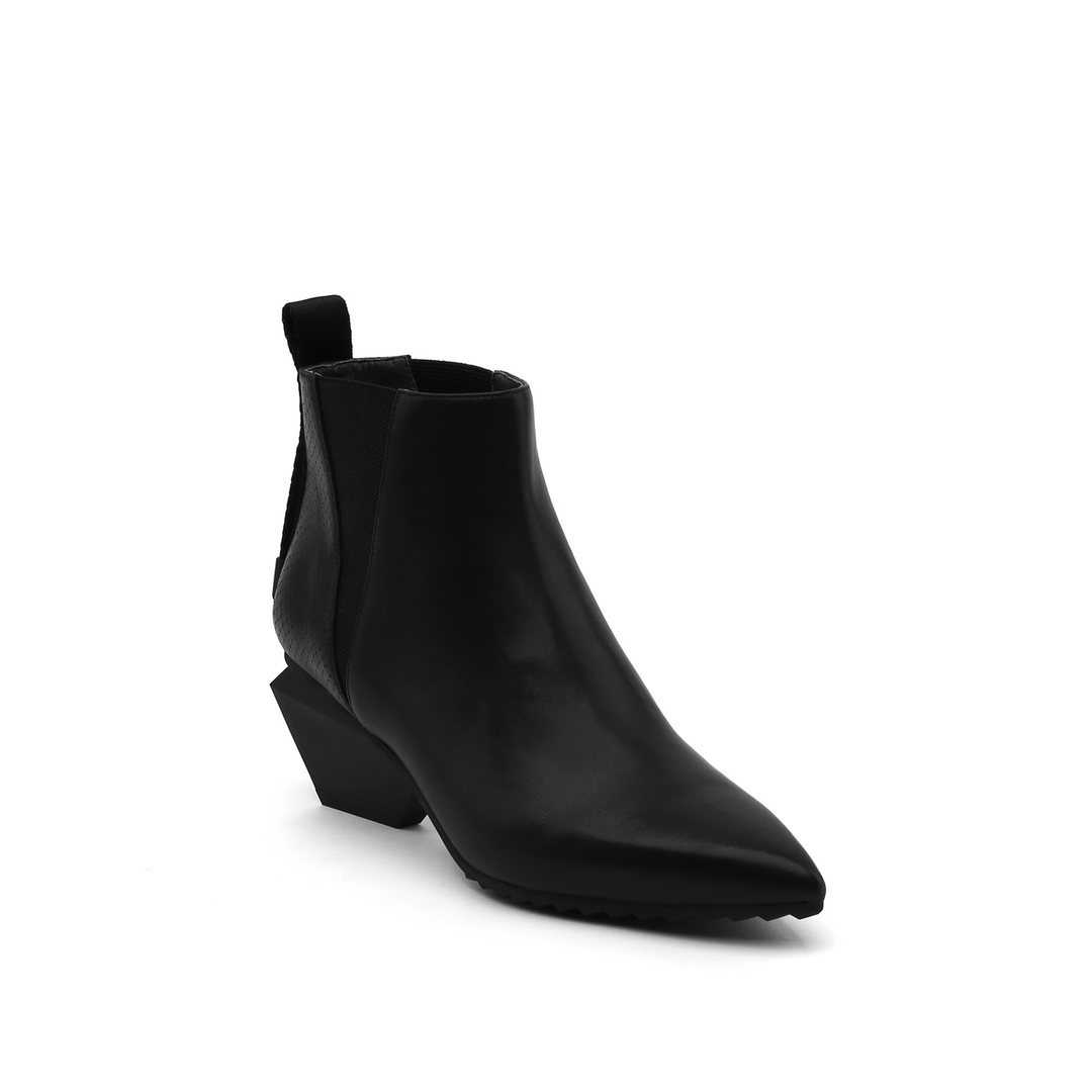 jacky tek bootie mid black angle out view