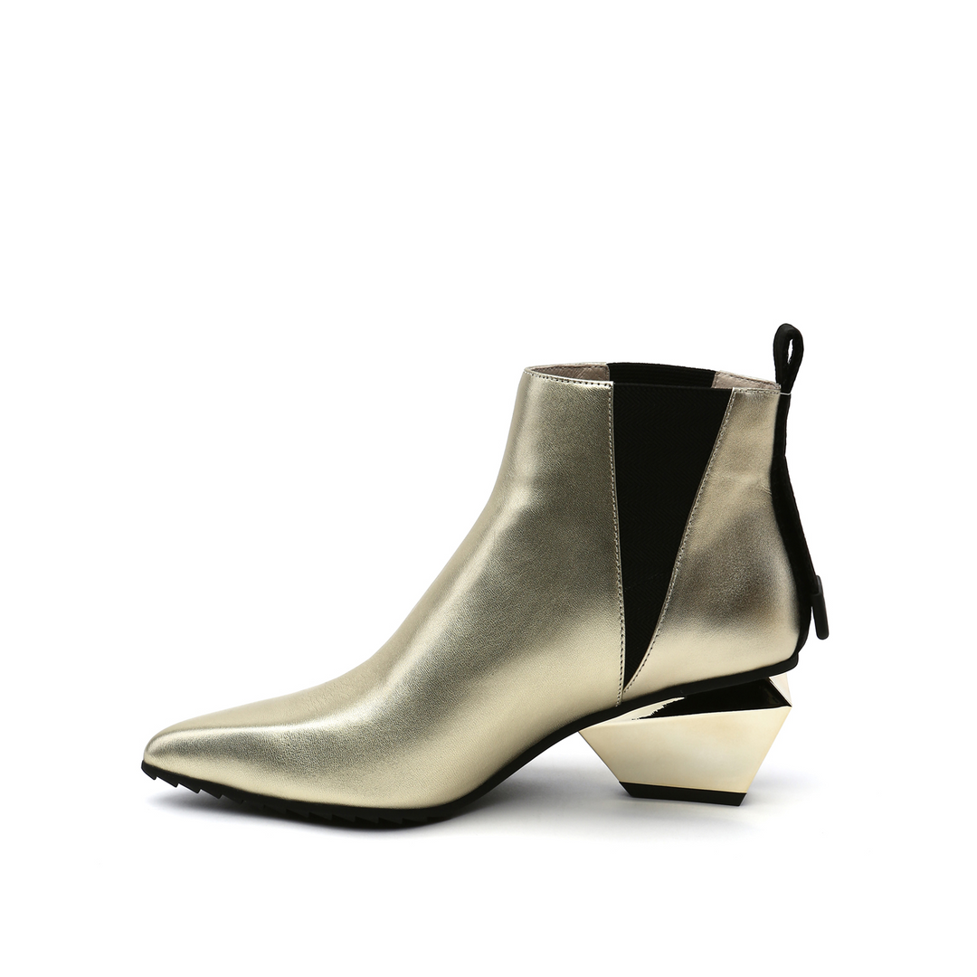 jacky tek bootie mid gold in view