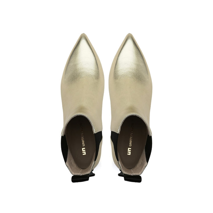 jacky tek bootie mid gold top view