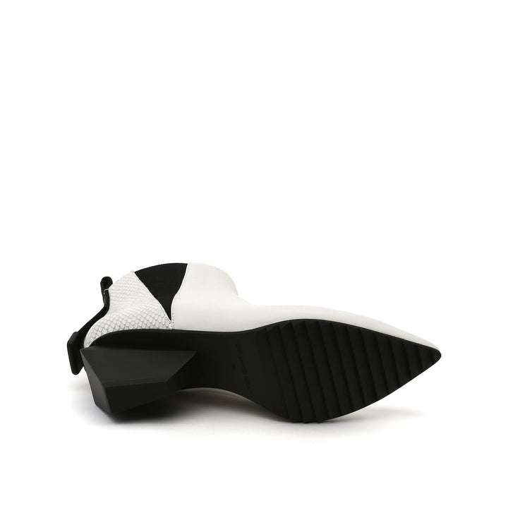 jacky tek bootie mid white bottom view