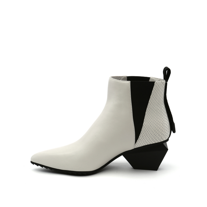 jacky tek bootie mid white in view