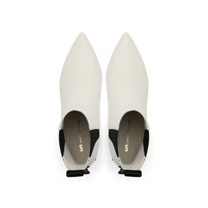 jacky tek bootie mid white top view