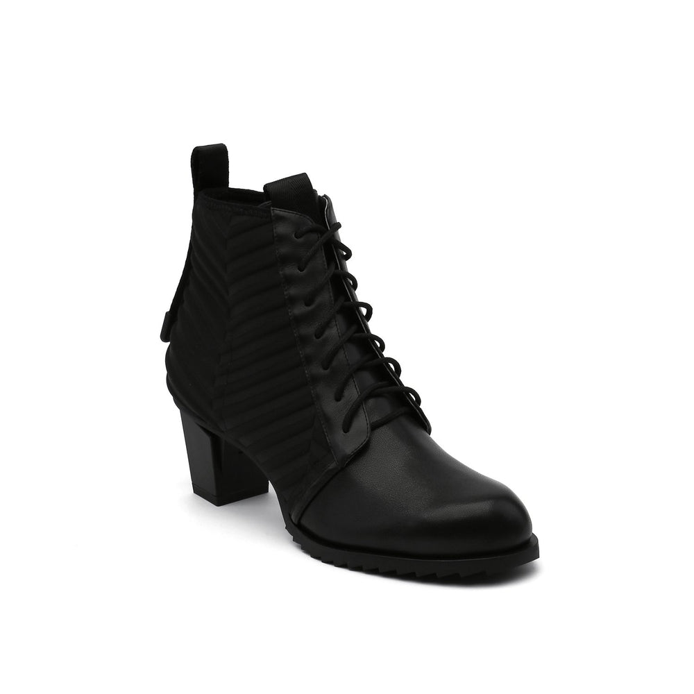 lev lace bootie black angle out view