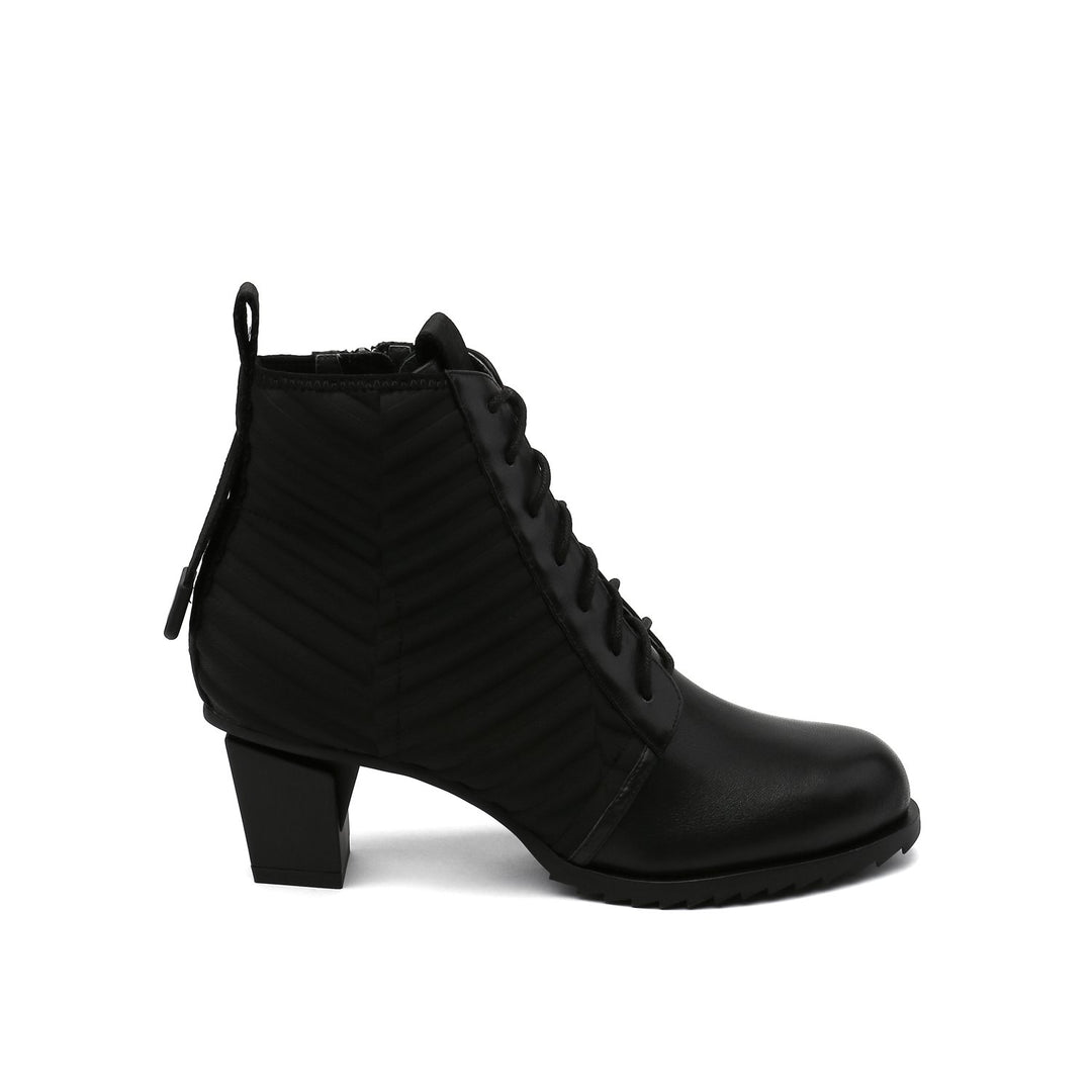 lev lace bootie black out view