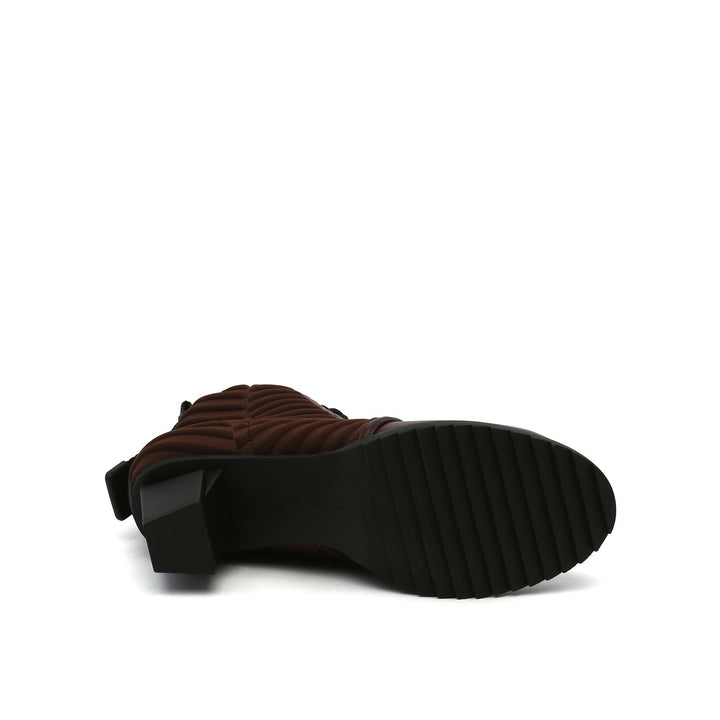 lev lace bootie bordeaux bottom view