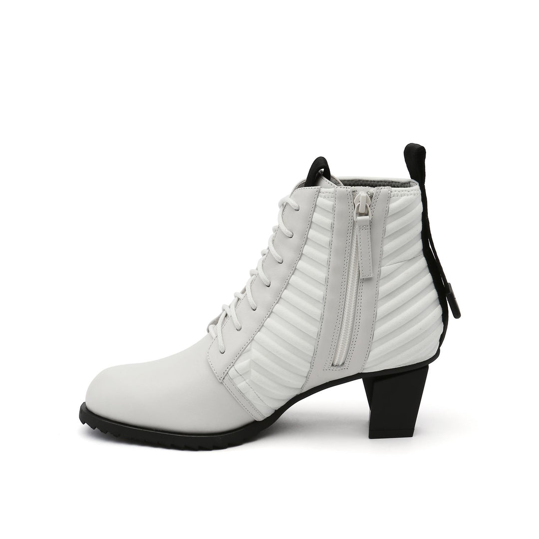 lev lace bootie white in view
