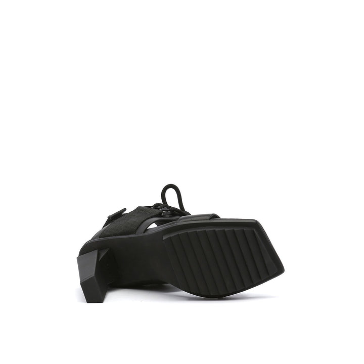 lev sport sandal hi black bottom view