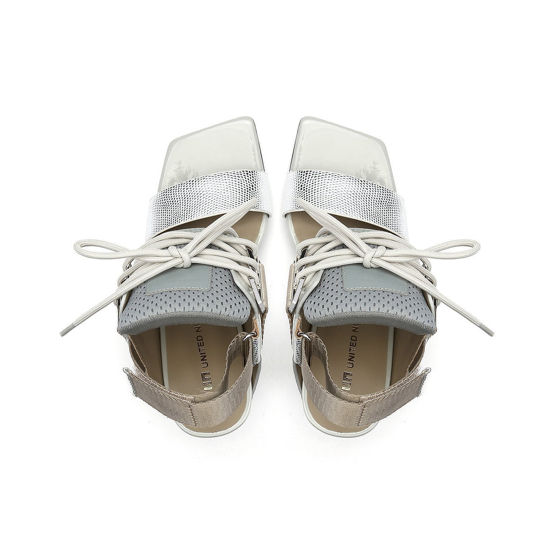lev sport sandal hi nude top view