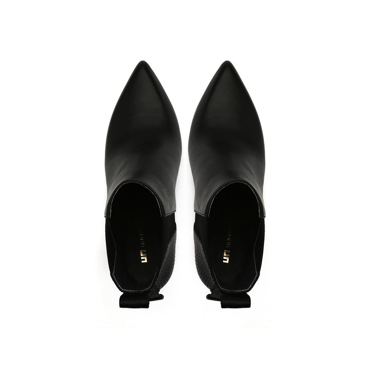 lev tek bootie hi black top view