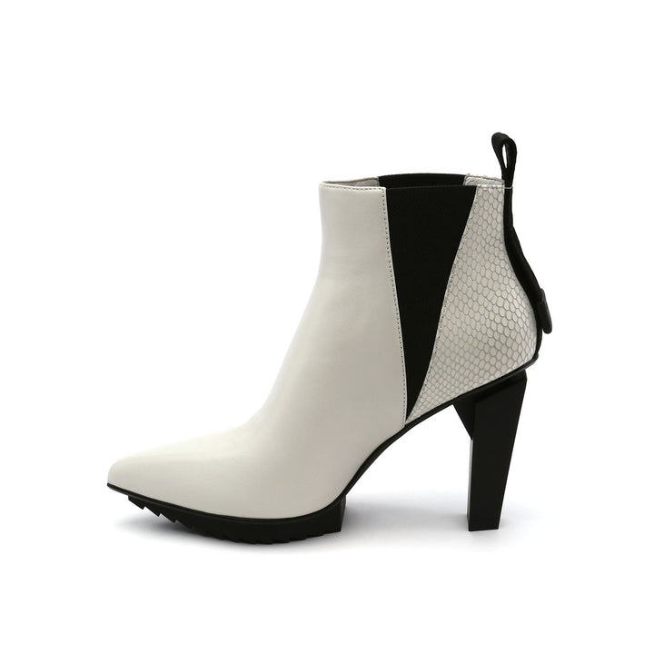 lev tek bootie hi white in view