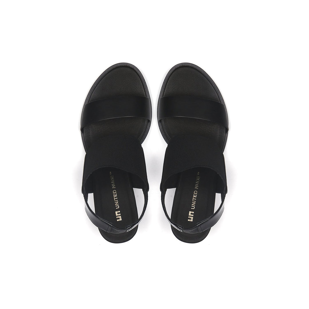 mid rise slingback black top view