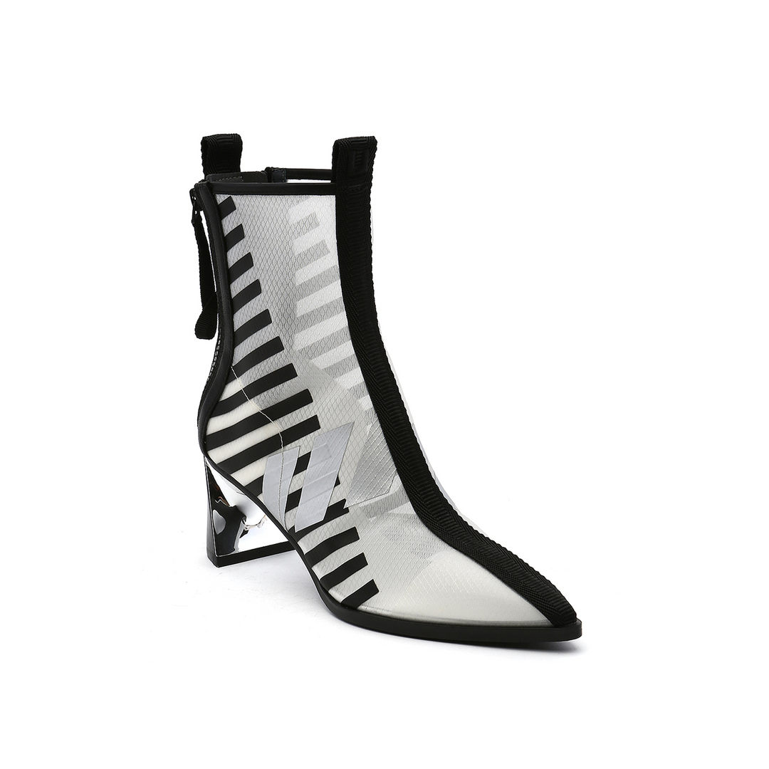 molten calli mid white printed mesh angle out view