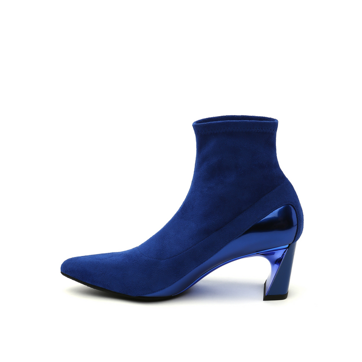 molten flow ankle boot mid cobalt blue in view