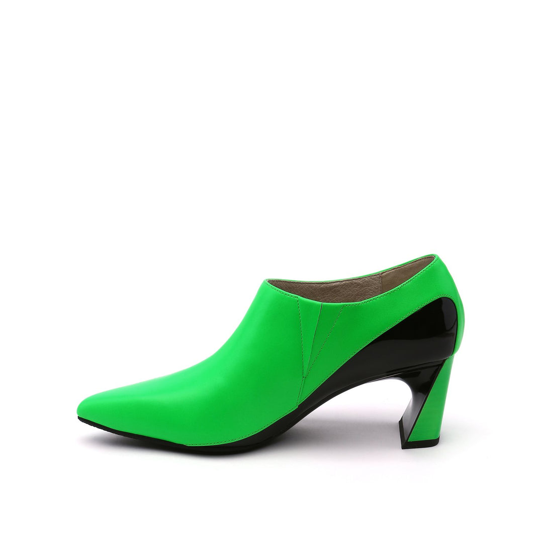 molten flow bootie mid neon green in view
