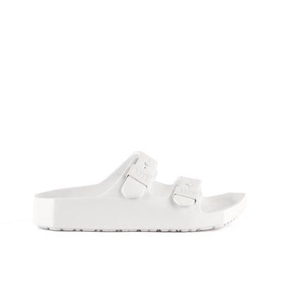 moses mens optic white outside view