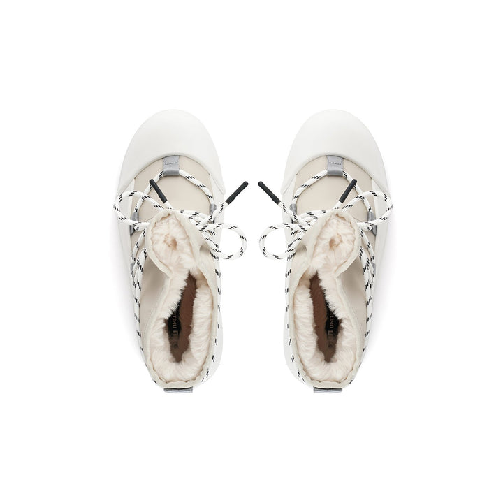 polar bootie off white top view