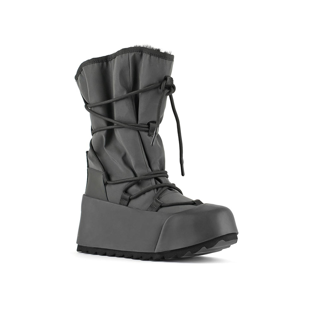 polar calf boot black angle out view