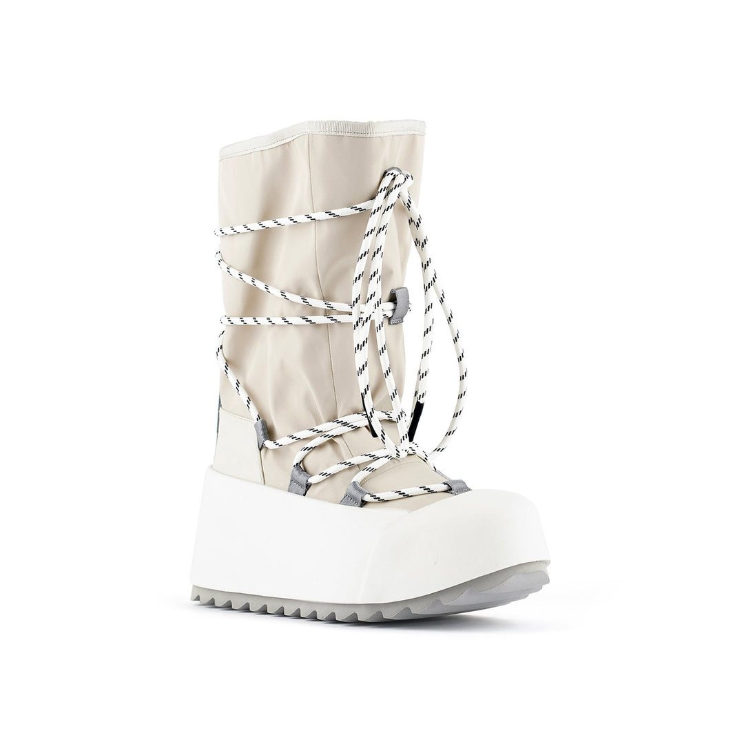 polar calf boot off white angle out view